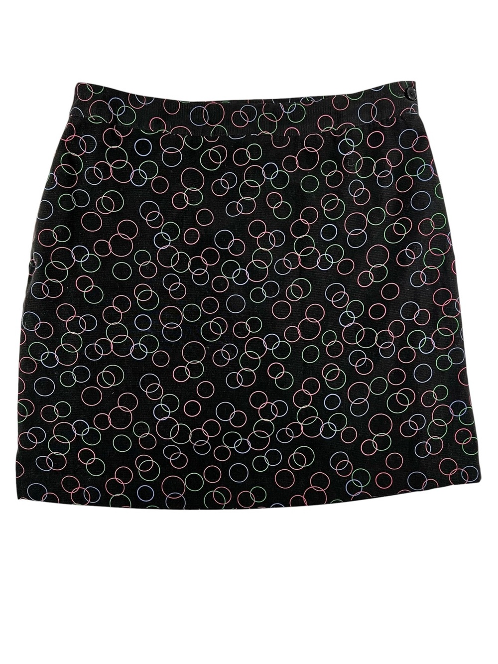 EP Pro Women’s Size 8 Black Circle Print Golf Skort Shorts Y2K Colorful Retro